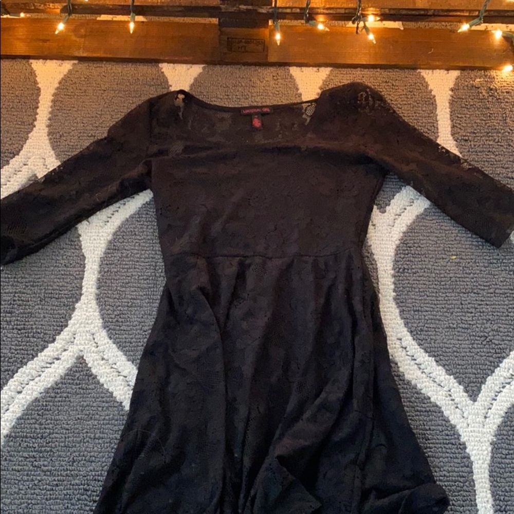 Black Lace Mini Dress